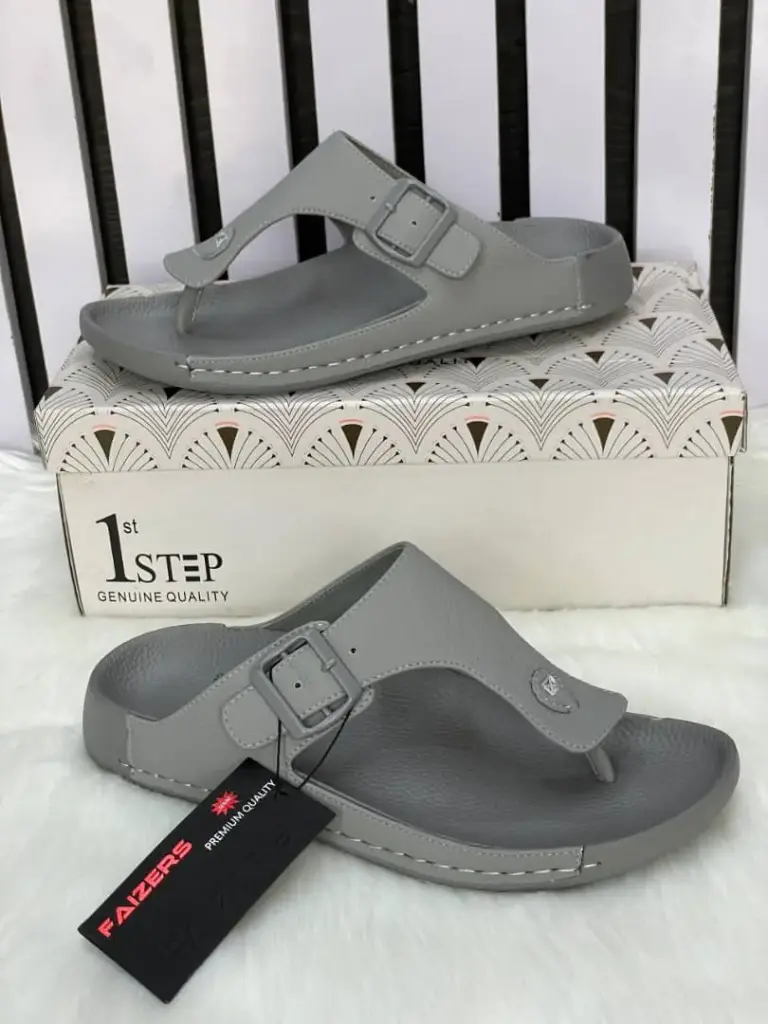 FAIZERS Men Fashion Palm Leather Slippers