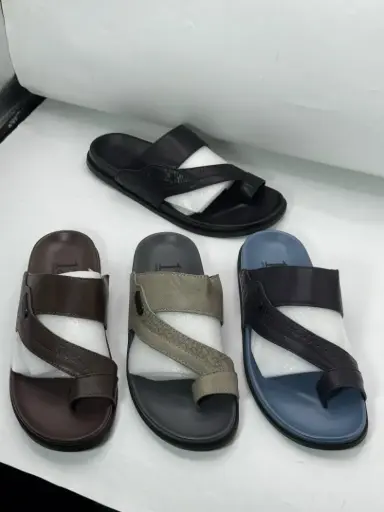 1st Class Men’s Premium Cross-Strap Leather Sandals