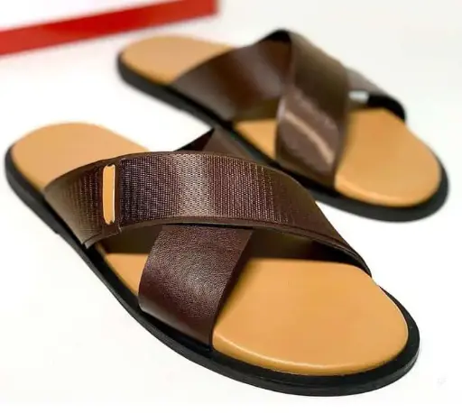 Men Fitted Cross Pam In Brown