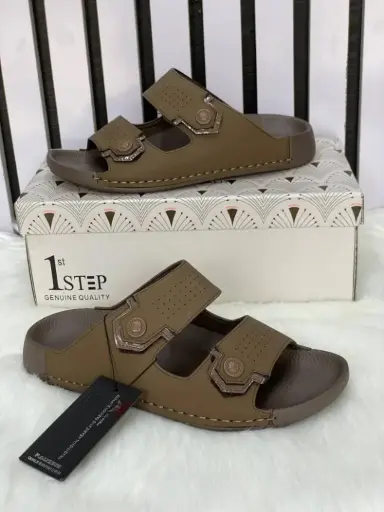 Quality Leather Men Fashion Slide FAIZERS Slippers
